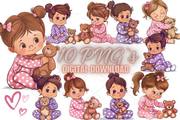 Download Cute Baby Girl Clipart, PNG 5S-21 - Art Collection