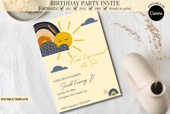 Download Printable Birthday Party Invite Template - Art Collection