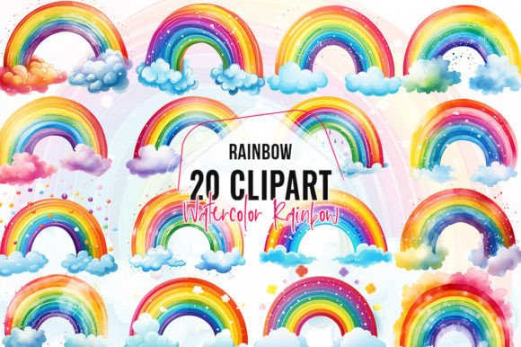 Download Watercolor Rainbow Clipart - Art Collection