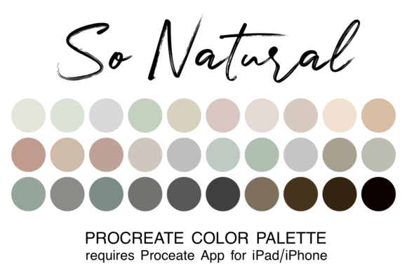Download So Natural Procreate Color Palette - Palette Collection