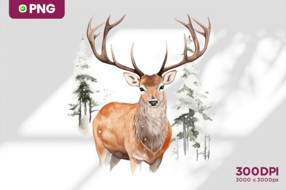 Download Watercolor Deer Clipart - Art Collection