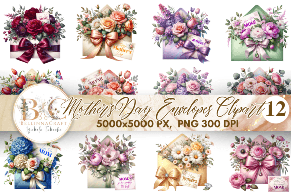 Download Mother's Day Envelopes Clipart - Art Collection
