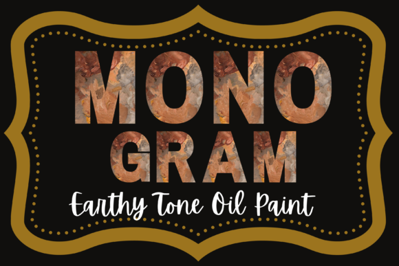 Download Earthy Tone Oil Paint Monogram - Art Collection