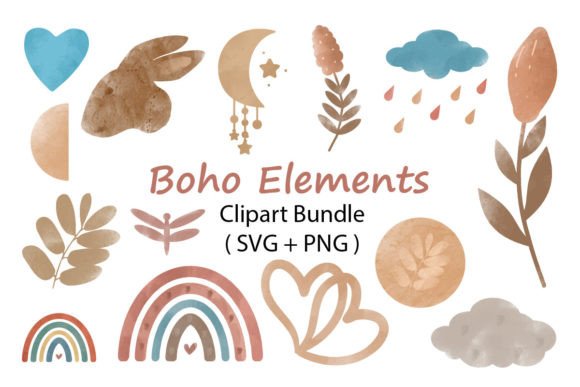 Download Boho Elements Clipart Bundle - Art Collection