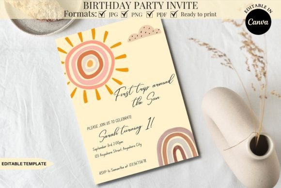 Download Printable Birthday Party Invite Template - Art Collection