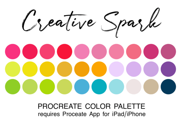 Download Creative Spark Procreate Color Palette - Premium Resources
