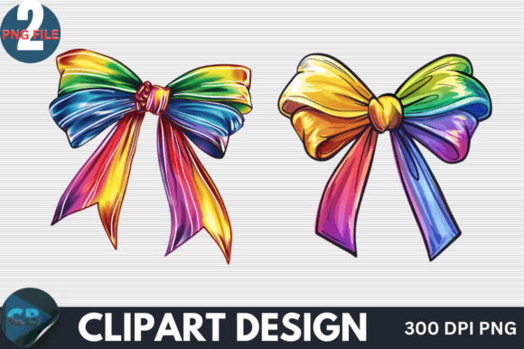 Download Colorful Rainbow Bow Clipart PNG - Art Collection