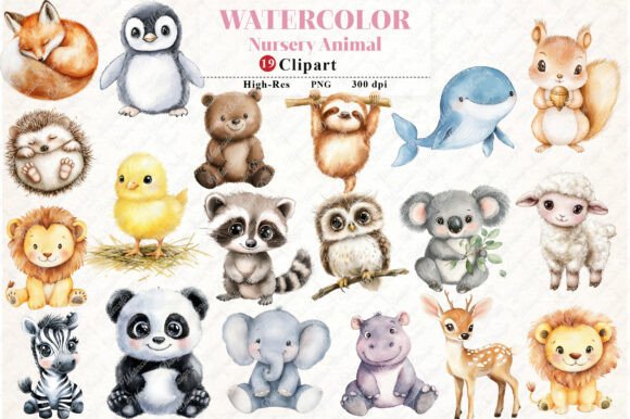 Download Nursery Animal Clipart - Art Collection