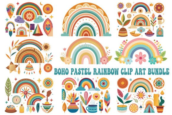 Download Boho Rainbow Design Art Vector - Art Collection