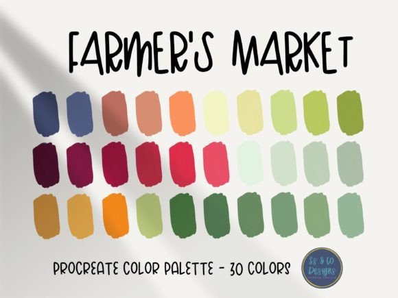 Download Farmers' Market Procreate Color Palette - Palette Collection