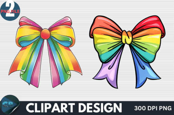 Download Colorful Rainbow Bow Clipart PNG - Art Collection