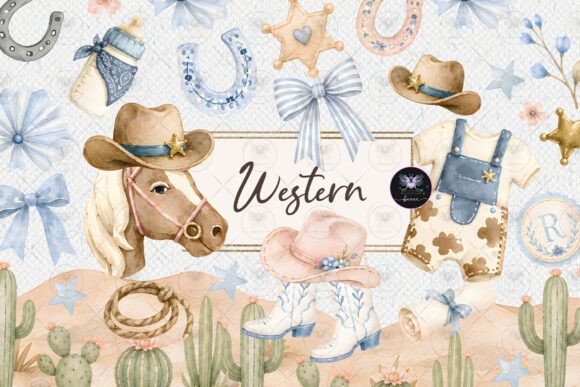Download Western Baby Shower Clipart - Art Collection