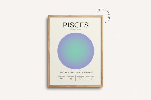 Download Pisces Zodiac Printable Wall Art - Art Collection