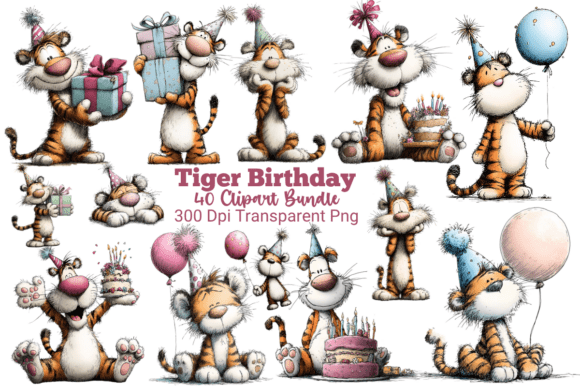 Download 35+ Tiger Birthday Clipart PNG - Premium Resources