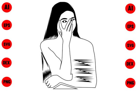 Download Woman Faces Modern Line Art - Art Collection