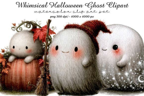 Download Whimsical Halloween Ghost Clipart - Art Collection