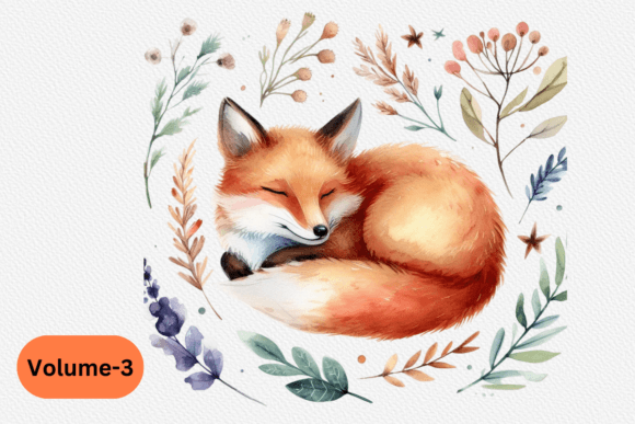 Download Watercolor Fox Clipart PNG Volume –3 - Art Collection