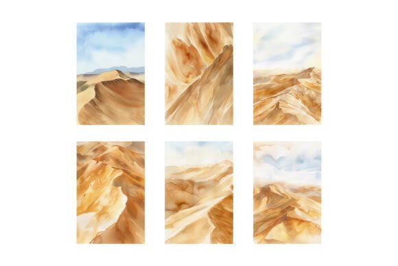 Download Desert Prints Watercolor Desert Art Set - Art Collection