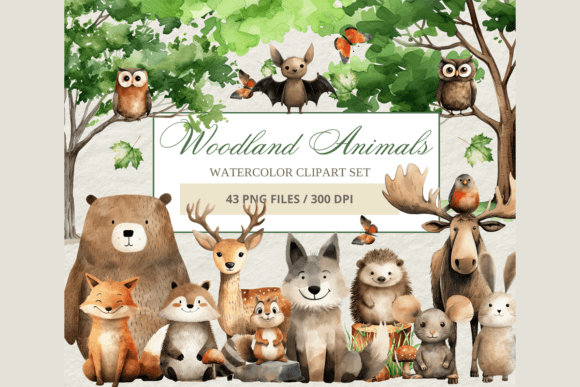 Download Forest Animals Clipart Bundle - Art Collection