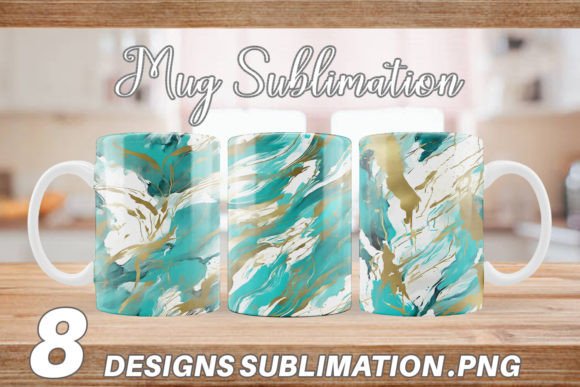 Download Mug Contemporary Art Turquoise - Art Collection