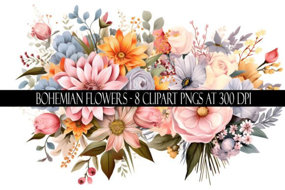 Download Bohemian Flower Clipart - Art Collection