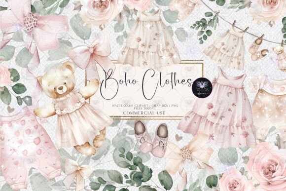 Download Boho Clothes Baby Girl Clipart - Art Collection