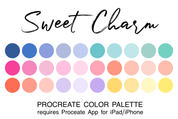 Download Sweet Charm Procreate Color Palette - Premium Resources
