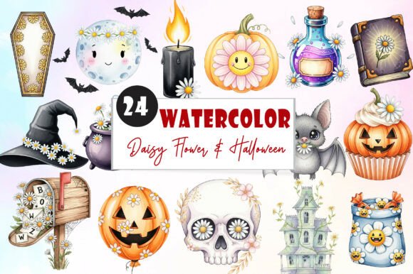 Download Daisy Flower &amp; Halloween Clipart - Art Collection