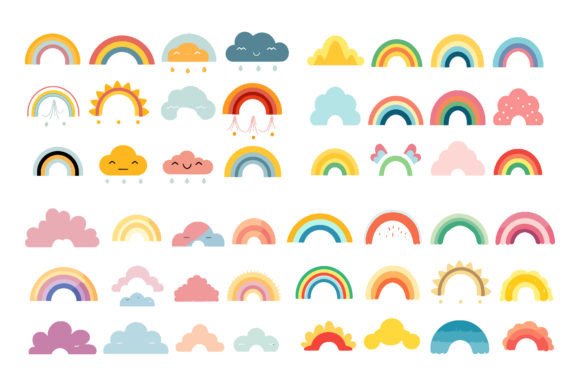 Download Pastel Rainbow Clipart,Boho Rainbow Svg - Art Collection