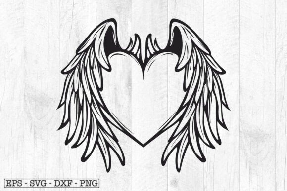 Download Heart Wing Svg , Angle Wings Clipart - Art Collection