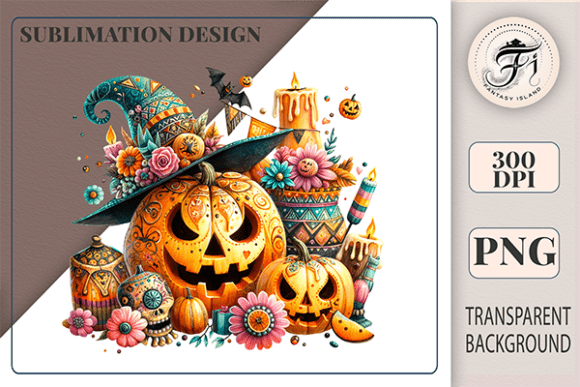 Download Boho Halloween Pumpkin Clipart Witch Hat - Art Collection