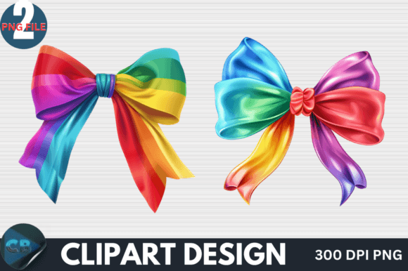 Download Colorful Rainbow Bow Clipart PNG - Art Collection
