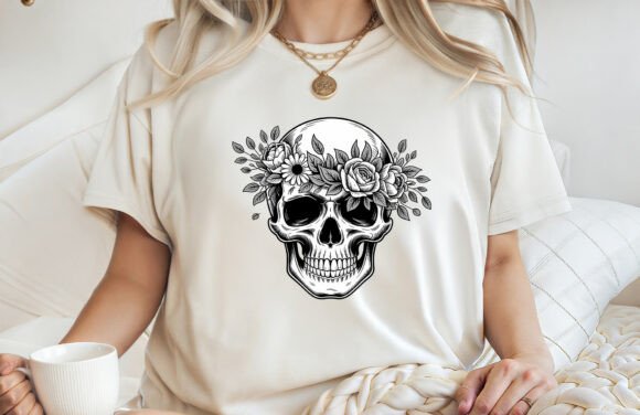 Download Floral Skull Art Gothic Botanical PNG - Art Collection