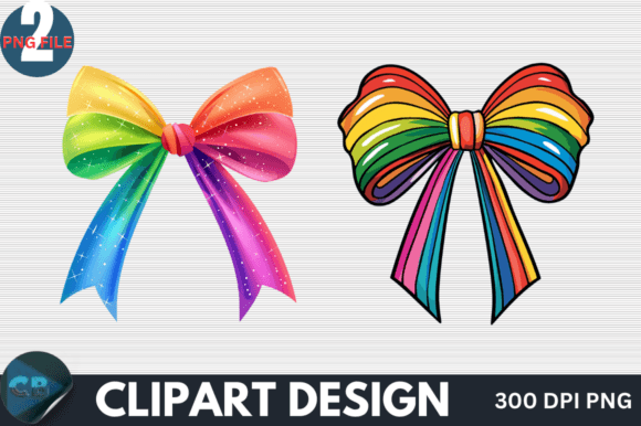 Download Colorful Rainbow Bow Clipart PNG - Art Collection