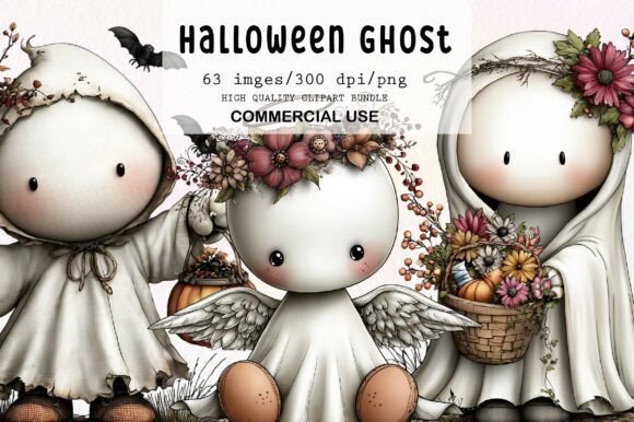 Download Whimsical Halloween Ghost Clipart - Art Collection