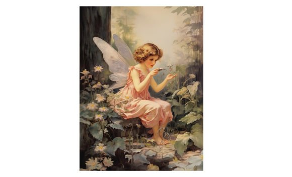 Download Baby Fairy, Forest Art Print Poster - Art Collection