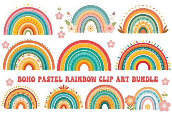 Download Boho Rainbow Design Art Vector - Art Collection