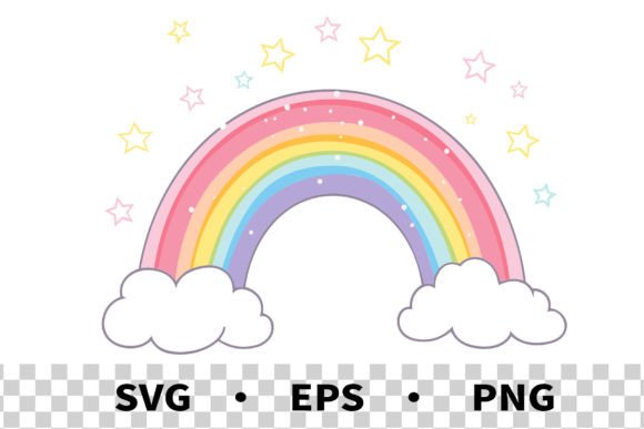 Download SVG Pastel Rainbow Clipart Vector - Art Collection