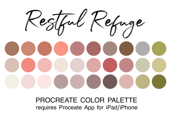 Download Restful Refuge Procreate Color Palette - Premium Resources