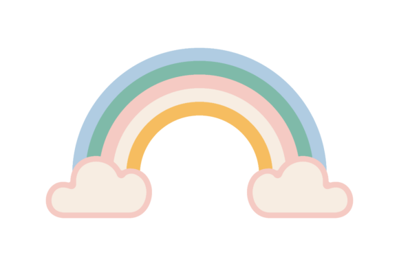 Download Pastel Rainbow Clipart - Art Collection
