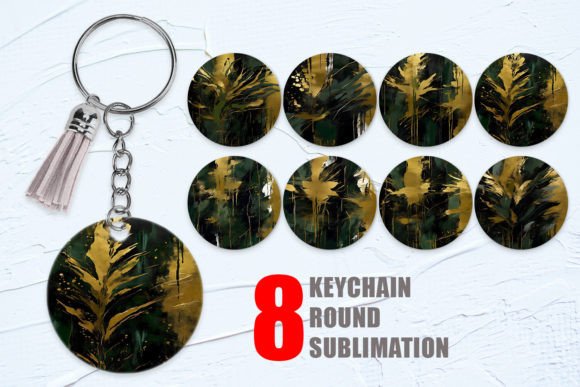 Download Keychain Contemporary Art Dark Moss - Art Collection