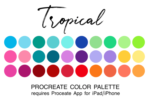 Download Tropical Procreate Color Palette - Premium Resources