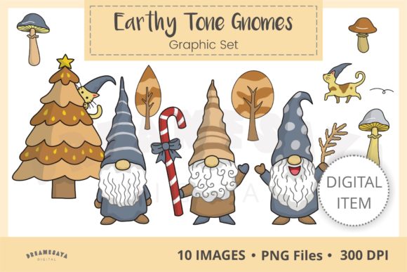 Download Earthy Tone Gnomes Clip Art - Art Collection