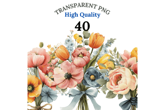 Download 40 Floral Bouquet Clipart - Art Collection