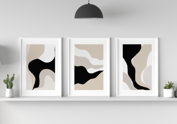 Download Set of 3 Geometric Scandinavian Art - Art Collection
