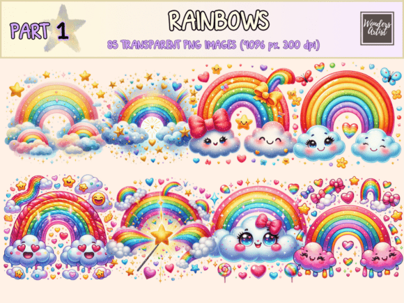 Download Rainbows Clipart - Art Collection