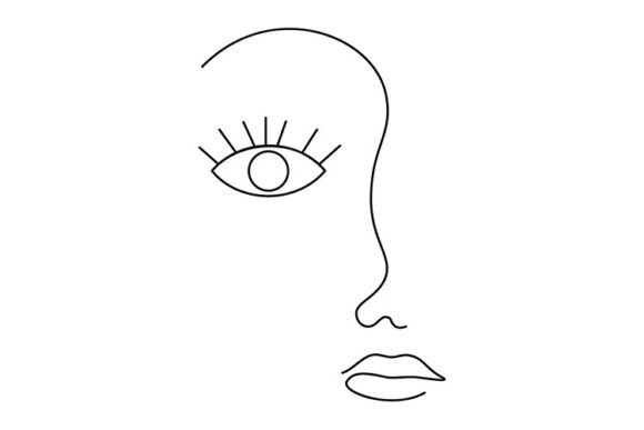 Download Modern Line Art Face - Art Collection