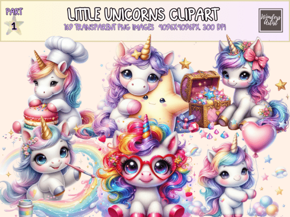 Download Little Unicorns Clipart - Art Collection