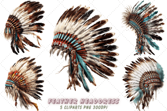 Download Native American Feather Headdres Clipart - Art Collection