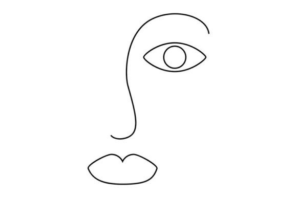 Download Modern Line Art Face - Art Collection